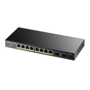 Zyxel GS1100-10HP Nie zarządzany Gigabit Ethernet (10/100/1000) Czarny 1U Obsługa PoE
