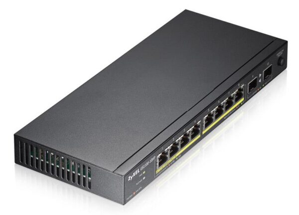 Zyxel GS1100-10HP Nie zarządzany Gigabit Ethernet (10/100/1000) Czarny 1U Obsługa PoE