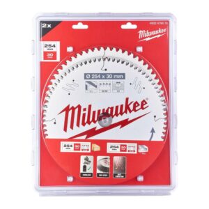 MILWAUKEE ZESTAW TARCZ TWIN PACK /2szt. 254mm x 30mm 60z+80z