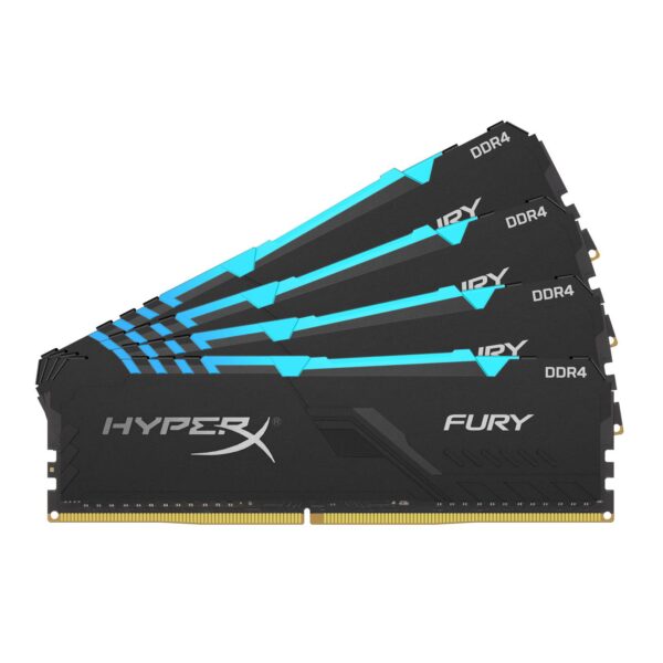 Zestaw pamięci Kingston HyperX FURY RGB HX434C16FB3AK4/64 (DDR4; 4 x 16 GB; 3466 MHz; CL16)