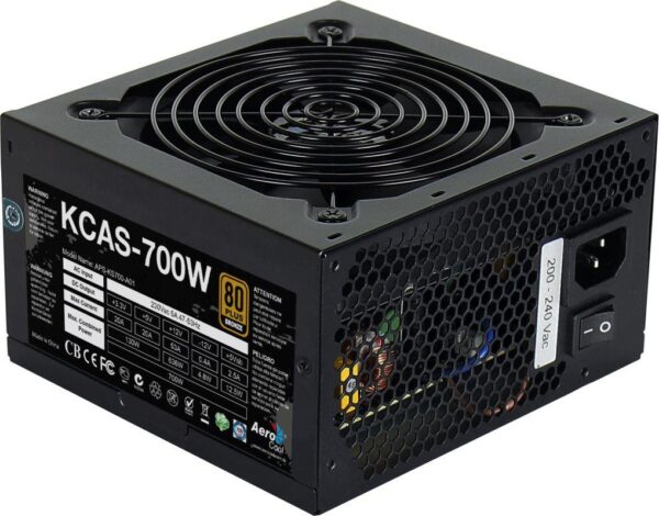 AEROCOOL KCAS 700W ZASILACZ ATX , 80 PLUS BRONZE, AKTYWNE PFC