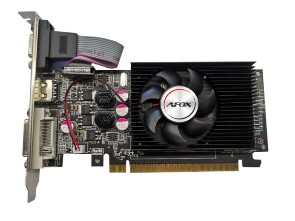 AFOX GEFORCE GT610 1GB DDR3 DVI HDMI VGA LP FAN L5 AF610-1024D3L5