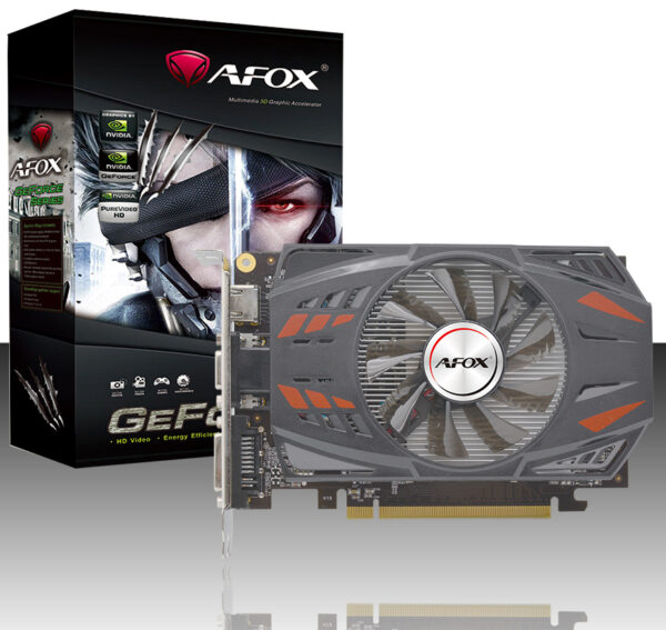 AFOX GEFORCE GT730 2GB GDDR5 128BIT DVI HDMI VGA ATX FAN AF730-2048D5H5