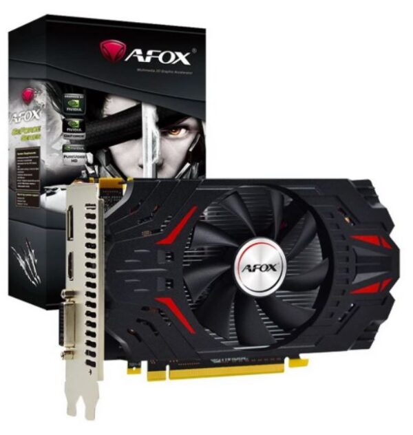 AFOX GEFORCE GTX750 2GB GDDR5 128BIT DVI HDMI VGA SINGLE FAN AF750-2048D5H6-V3