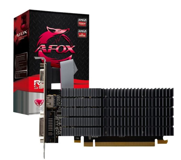 AFOX RADEON R5 230 1GB DDR3 64BIT DVI HDMI VGA LP PASSIVE AFR5230-1024D3L9