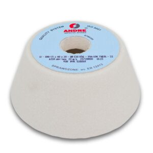 ANDRE ŚCIERNICA GARNKOWA 125mm x 40mm x 32mm 99A60K7VE01-30 BIAŁA "TYP 11"