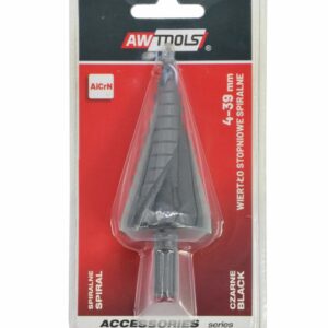 AW WIERTŁO STOPNIOWE SPIRALNE/ 4-39mm/ AICrN/ CZARNE