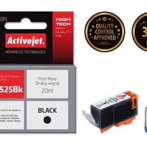 Activejet ACC-525BN Tusz (zamiennik Canon PGI-525PGBK; Supreme; 20 ml; czarny)