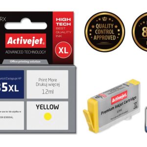 Activejet AH-935YRX Tusz (zamiennik HP 935XL C2P26AE; Premium; 12 ml; żółty)