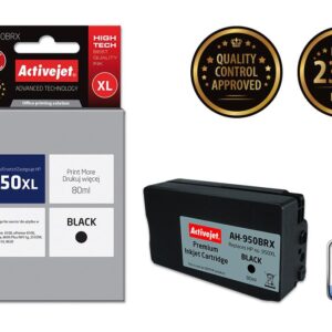 Activejet AH-950BRX Tusz (zamiennik HP 950XL CN045AE; Premium; 80 ml; czarny)