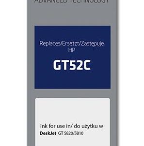 Activejet AH-GT52C Tusz (zamiennik HP GT52C M0H54AE; Supreme; 70 ml; 8000 stron, niebieski)