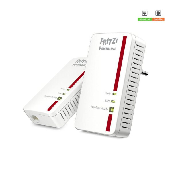 Adapter FRITZ! Powerline 1000E Set 1000Mbps 1xRJ45 (2szt)