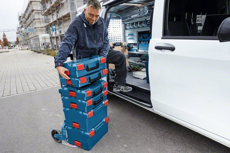 Bosch L-BOXX 238 Professional Schowek Prostokątny ABS Czarny, Niebieski, Czerwony