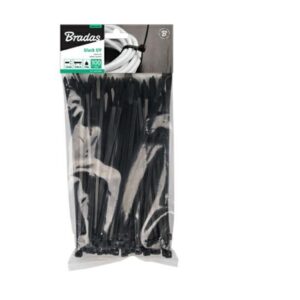 Bradas TS1188550B opaska kablowa Czarny 100 szt.