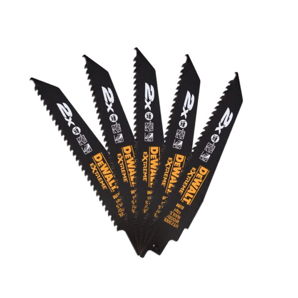DeWALT DT2300L-QZ wyrzynarka, piła wyrzynarkowa oraz ostrze do piły tarczowej Brzeszczot do piły poprzecznej 5 szt.