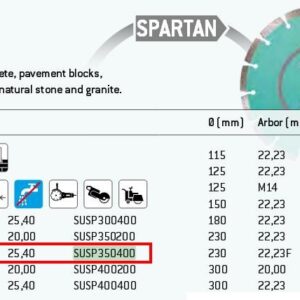 HIKOKI tarcza do sankyo uniwersalna segmentowa 350x25,4mm