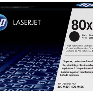 HP 80X svart LaserJet-tonerkassett med hög kapacitet, original kaseta z tonerem 1 szt. Oryginalny Czarny