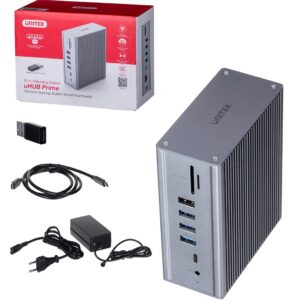 HUB USB-C Unitek D1086A 15 w 1, USB-C z zasilaczem