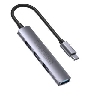 HUB USB-C Unitek H1208B 1xUSB-A 5 Gbps, 3xUSB-A 2.0 alu