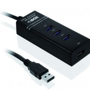 Hub IBOX USB 3.0 CZARNY 4-PORTY IUH3FB (4x USB 3.0; kolor czarny)