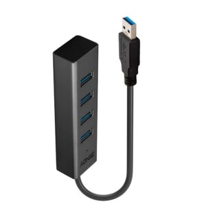 Hub USB 3.0 LINDY 4 Port czarny
