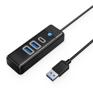 Hub USB-A Orico PWC2U-U3-015-BK-EP 2x USB 3.1 + USB-C, czarny