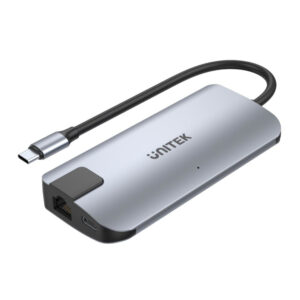 Hub USB-C Unitek D1028 2x USB-A, HDMI 2.0, RJ-45, USB-C PD 100W
