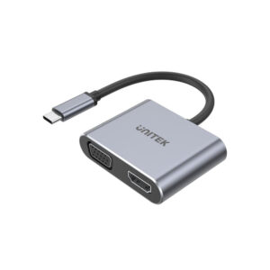 Hub USB-C Unitek D1049A, HDMI 2.0, VGA, USB-A, PD 100W