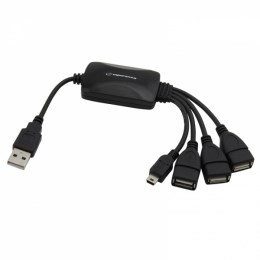 Hub USB Esperanza EA114 3xUSB 2.0 czarny