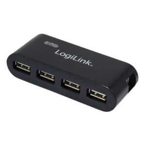 Hub USB LogiLink UA0085 4xUSB 2.0, aktywny, czarny