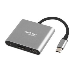 Hub USB Natec Fowler Multi Port mini USB-C PD, USB 3.0, HDMI 4K