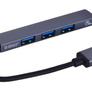 Hub USB Orico AH-A13-GY-BP 3*USB-A 2.0 + 3.1 5 Gbps