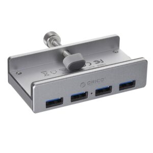 Hub USB Orico MH4PU-P-SV-BP 4x USB-A, 5Gbps, aktywny, biurkowy