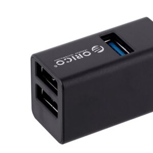 Hub USB Orico MINI-U32L-BK-BP 3 porty USB-A 3.0 + 2.0 aluminium