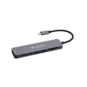 Hub USB Verbatim Multi Port Essentials USB-C PD, USB-C, 2xUSB-A 3.0, HDMI, SD/microSD