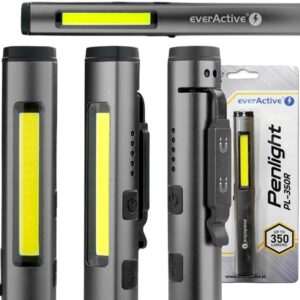 Latarka ładowalna warsztatowa inspekcyjna diodowa (LED) everActive PL-350R