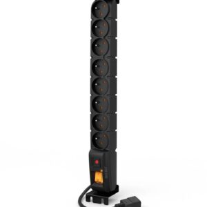 Listwa przeciwprzepięciowa Acar Schuko FA RACK IEC 5,0m czarna