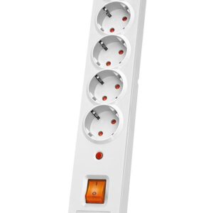 Listwa przeciwprzepięciowa Acar X5 Schuko 5,0m szara