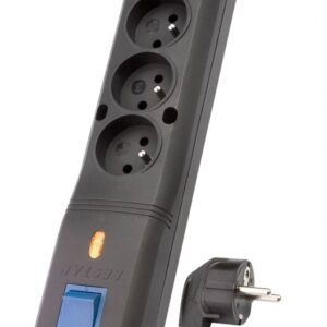 Listwa przeciwprzepięciowa Lestar LV 530W 5,0m (5 x VDE; 10 A; 5m; kolor czarny)