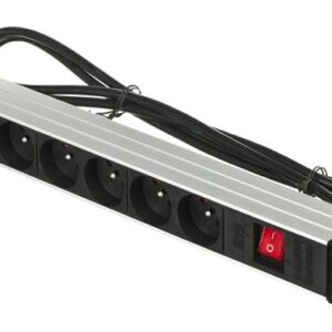 Listwa zasilająca A-LAN PZ081U (8 x UTE; 16 A (3680 W); 1,8m; kolor czarny)