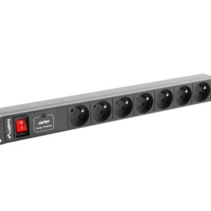 Listwa zasilająca Lanberg do RACK 1U 10A PDU 7x PL 2m czarna