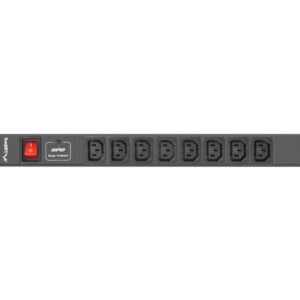 Listwa zasilająca Lanberg do RACK 1U 16A PDU 19" 8x IEC C13 2m czarna C20