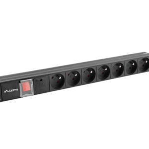Listwa zasilająca Lanberg do RACK 1U 16A PDU 7x PL 2m czarna