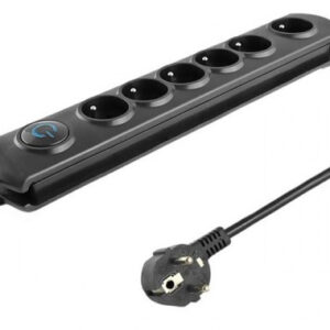 Listwa zasilająca antyprzepięciowa Qoltec 6 gniazd 1,8m