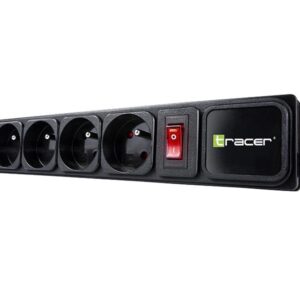 Listwa zasilająca przeciwprzepięciowa Tracer PowerGear 3 m, 5 gniazd, wyłącznik