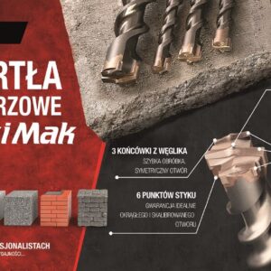 MAKITA WIERTŁO SDS MAX 28x 400x 540mm MAXI MAK 6-OSTRZOWE