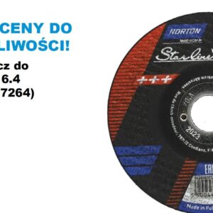 NORTON TARCZA.STARLINE 125 x 6,4 A24Q-BF27 DO METALU /25szt.