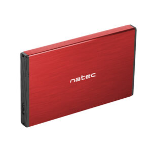 Obudowa na dysk HDD/SSD Natec RHINO Go USB 3.0 2.5" SATA czerwona
