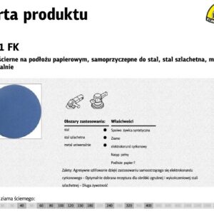 Papier ścierny wodny P1000 PS11A, 50 sztuk