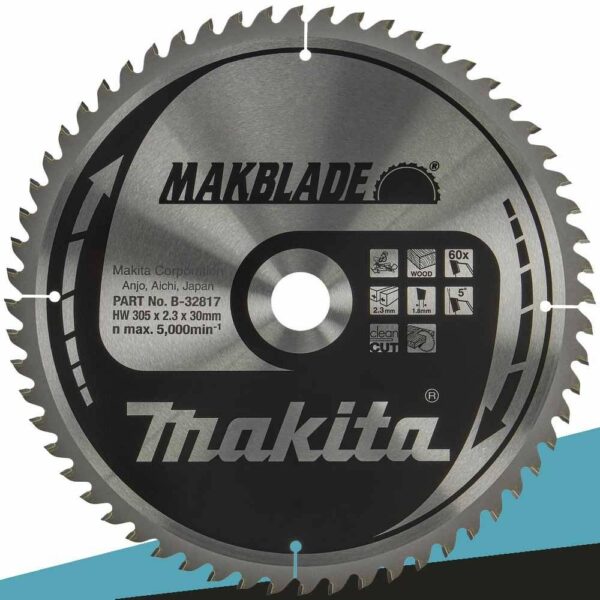 Piła tarczowa Makita 305x30x60z Makblade Drewno